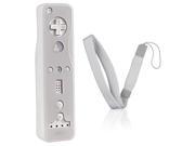 eForCity White Wrist Strap White Silicone Skin Case Bundle Compatible With Nintendo Wii Wii U