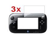 eForCity 3 Pack Anti Scratch Reusable Screen Protector Compatible With Nintendo Wii U Gamepad Remote Controller