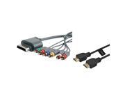 eForCity HD AV Component 6FT High Speed HDMI Cable 1080p Cable For Microsoft xbox 360 Slim