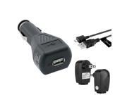 eForCity CAR HOME WALL CHARGER USB CABLE For Samsung Galaxy S III S3 i9300 S 4 IV i9500