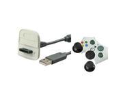 eForCity Analog ThumbJoysticks D Pad USB Charing Cable Compatible With Xbox 360 Wireless Controller