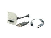 eForCity For Xbox 360 USB Breakaway Cable Grey Wireless Controller USB Charing Cable