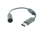 eForCity 10X Gray USB Breakaway Cable Compatible With Xbox 360