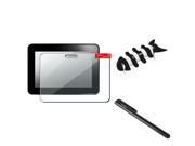 3x LCD Screen Protector Black Stylus Fishbone Wrap For Amazon Kindle Fire HD 7 inch 2012 Version