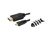 eForCity 10ft Micro HDMI Cable Fishbone Wrap New Compatible with LG P990 Optimus Dual 2x G2x
