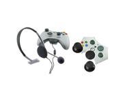 eForCity Controller Thumb 2 x Joysticks 1 x D Pad with Headset Compatible with Microsoft Xbox 360 Xbox 360 Slim