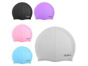 eForCity 5 Piece Silicone Elastic Flexible Durable New Adult Men Women Unisex Swimming Hat Comfortable Swim Cap Assorted Color