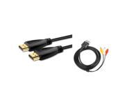 eForCity Audio Video AV Cable 10 Feet 10Ft HDMI Cable M M 1080P compatible with Microsoft Xbox