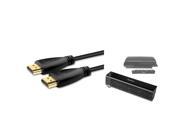 eForCity Deluxe USB Cooling Fan Black High Speed HDMI Cable M M Bundle Compatible With Sony PlayStation 3 PS3