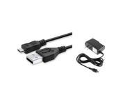 eForCity USB Cable Home Wall AC Charger For Samsung Captivate Glide Stratosphere Galaxy S