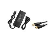 eForCity 10Ft 1.3 HDMI Cable M M 135V 12V AC Power Adapter Charger compatible with Xbox 360 Slim