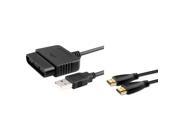 eForCity For Playstation Game PS2 to PS3 USB Controller Adapter 10Ft Hi Speed HDMI Cable