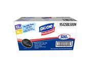 Dixie PerfecTouch Domed Hot Cup Plastic Lids Fits 12 oz. 16 oz. 500 ct.