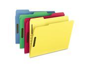 Smead 1 3 Tab Fastener File Folders Assorted Colors Letter 50 ct