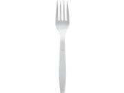 Solo Plastic Fork White 500ct