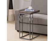 Weathered Grey Finish Expandable side End Table