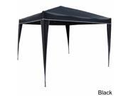 International Caravan Square Folding Gazebo Color Black