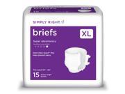 Simply Right Unisex Briefs Extra Large 60 ct.