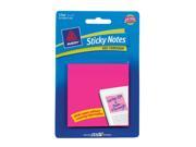 Avery Sticky Notes See Through 3 x 3 Inches Magenta 50 Sheets 22586