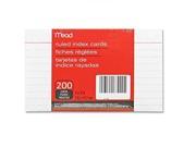 Mead Ruled Index Cards 3 x 5 Pack of 200 63281