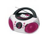 Hello Kitty KT2026 MBY Portable Stereo CD Boombox with AM FM Radio Speaker