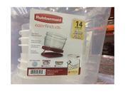 Rubbermaid 14 pieces storage easy find lid set