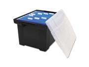 Storex File Tote with Snap On Lid