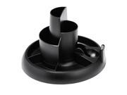 Rubbermaid Rotary Desktop Organizer with Accessories Black