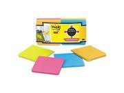 Post it Notes Super Sticky Full Adhesive Notes 3 x 3 Assorted Rio de Janeiro Colors 12 Pack