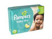 Pampers Baby Dry Diapers Size 3 Jumbo Pack 32 Ea Packs Of 8