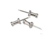 ADVANTUS Aluminum Head Push Pins Steel 1 2 Inch Point Silver 100 per Box CPAL4