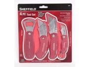 Sheffield 4 Piece Tool Set with Bottle Opener