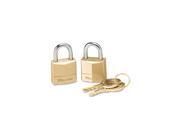 Master Lock Twin Brass 3 Pin Tumbler Lock 2 Pack