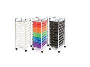 Seville 10 Drawer Cart Available in Black