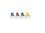 Children s 12 Stack Chair with Chrome Legs Assorted 6 Pack
