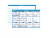 At A Glance 2017 Horizontal Erasable Wall Planner Blue and White 48 x32