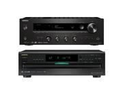 Onkyo TX 8140 Network Stereo Receiver with Built In Wi Fi Bluetooth and DX C390 6 Disc Carousel CD Player