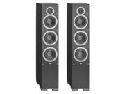 Elac F6 6.5 Debut Series Floorstanding Speakers Pair Black Brushed Vinyl