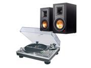 AudioTechnica AT LP120 USB Direct Drive Professional USB Analog Turntable Silver with Klipsch R 15PM Reference Power