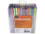 Fiskars Multicolor Acid free Scrapbooking Craft Gel Pens Set of 48 Assorted Glitter Neon Metallic Swirl