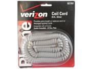 25 Silver Handset Cords 25 Pack