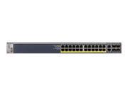 NETGEAR ProSAFE 26 Port Gigabit POE Managed Switch Layer 2 With Static L3 Routing GSM7226LP