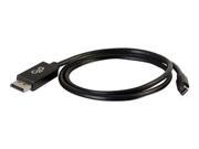C2G 6ft Mini DisplayPort to DisplayPort Adapter Cable M M Black