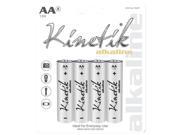 KINETIK 53317 Alkaline Batteries AA Carded 4 pk