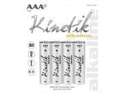 KINETIK 53833 Alkaline Batteries AAA Carded 4 pk
