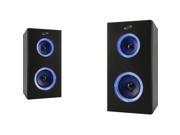 ILIVE ISB2006B Dual Bluetooth R Speakers with LEDs