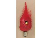 Vickie Jean s Creations 0140415 Primitive Cardinal Candelabra Screw Base Light Bulb