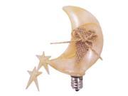 Vickie Jean s Creations 014222 Burlap Heart Moonshower Candelabra Screw Base Light Bulb