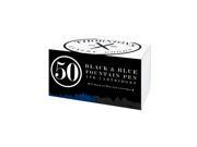 Thornton s Luxury Goods Short Standard International Fountain Pen Ink Cartridges Black and Blue Ink Pack of 50