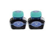 Thornton s Luxury Goods Fountain Pen Ink Bottle 30ml Pack of 2 Turquoise